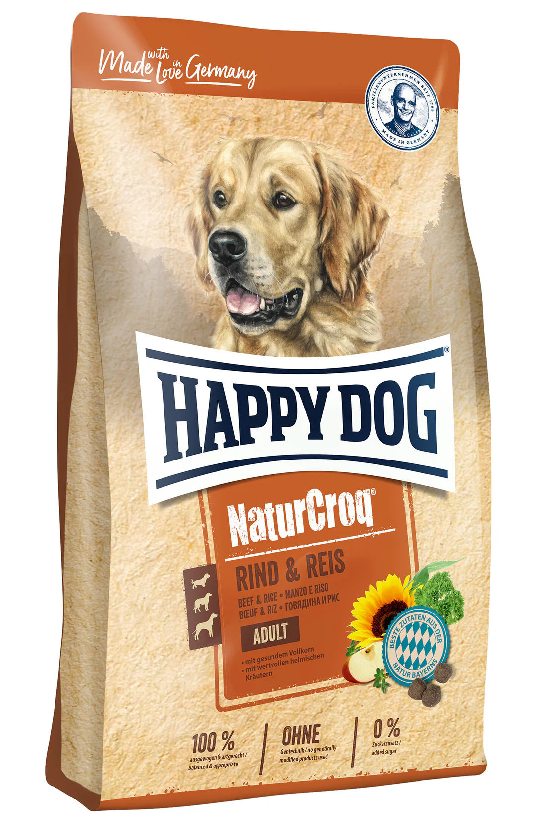 Happy Dog Naturcroq Rind & Reis 11KG