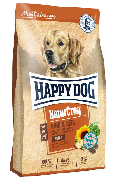 Happy Dog Naturcroq Rind & Reis 11KG