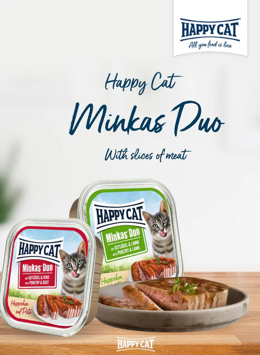 Happy Cat Minkas Duo Poultry & Lamb 16x100g