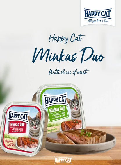 Happy Cat Minkas Duo Poultry & Lamb 16x100g