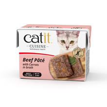 Catit Cuisine Beef Pate with Carrots 95 g Tetra 12pcs/box