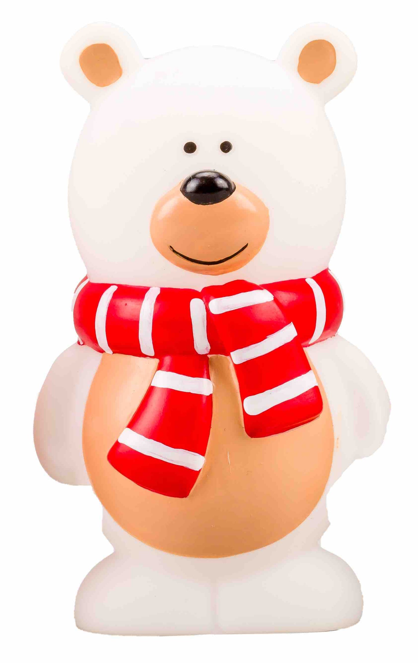 Festive Squeaky Snow Bear 11.5 cm (4.5")