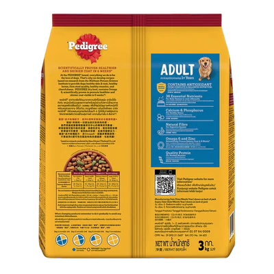 Pedigree Liver & Vegetables Adult Dry Dog Food 3KG