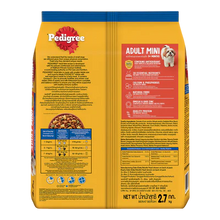 Pedigree 9+ Months Mini Adult Chicken Liver & Vegetable Dry Dog Food 2.7KG