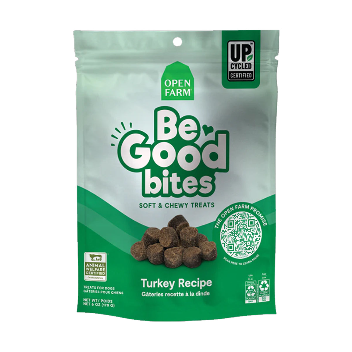 Open Farm Be Good Bites Turkey Recipe Dog Treat 170g