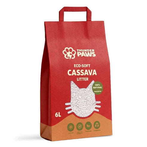 Thunder Paws Eco-Soft Cassava Cat Litter - 2.5KG