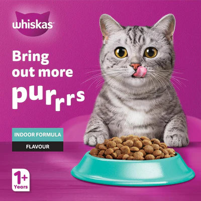 Whiskas 1+ Years Indoor Formula Adult Dry Cat Food 1.1KG