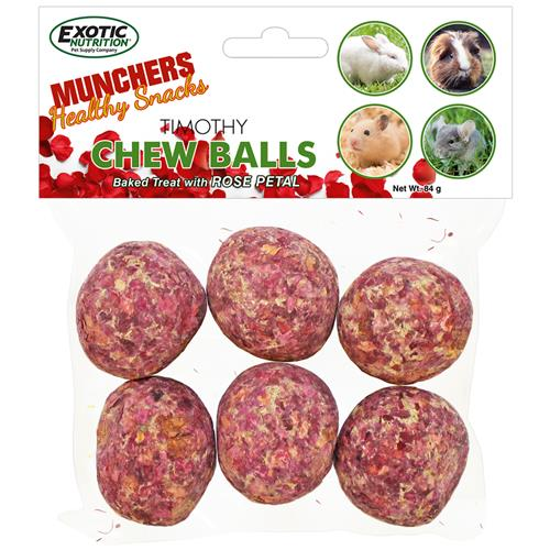 Munchers Rose Petals & Timothy Chew Balls 6/pk