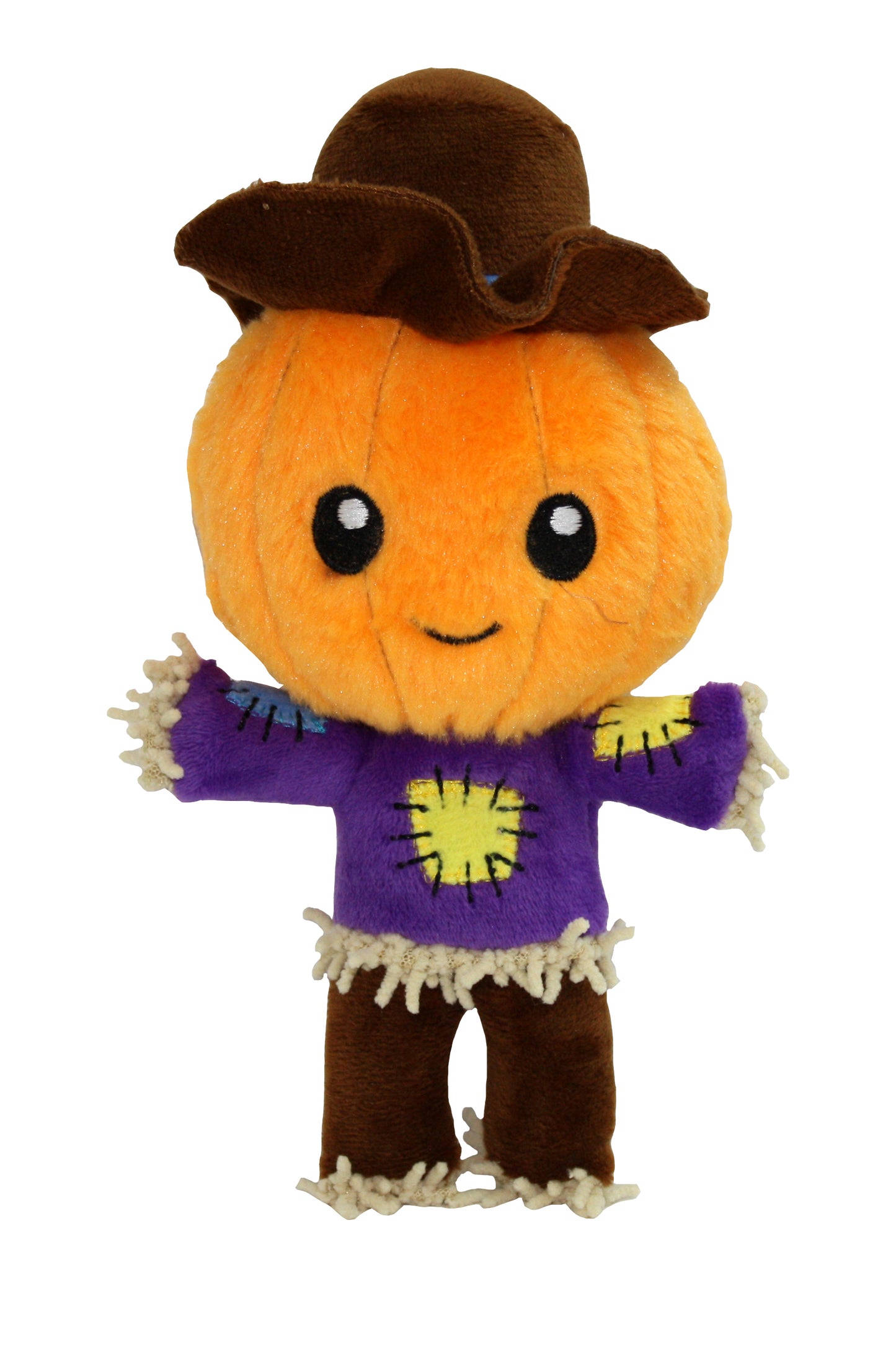 Pumpkin Scarecrow Dog Toy