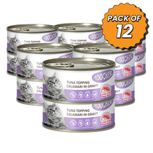 MOOCHIE ADULT TUNA TOPPING CALAMARI 85g Can Pack of 12