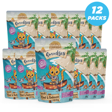 Aloha Smudges Cod & Salmon Adult Cat wet food in Gravy 85g Pouch Pack of 12