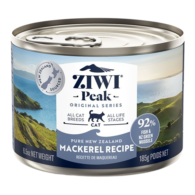 ZIWI Peak Mackerel Recipe Wet Cat Food 6x185g