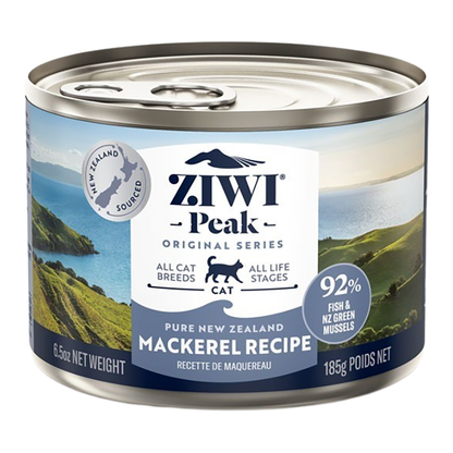 ZIWI Peak Mackerel Recipe Wet Cat Food 6x185g