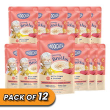 MOOCHIE CREAMY BROTH WITH TUNA & SHRIMP 40g Pouch Pack of 12