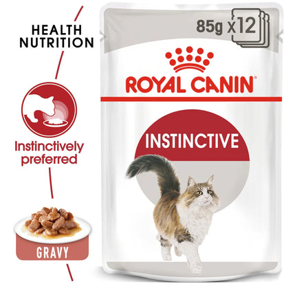 تغذية القطط البالغة من نوع Instinctive Gravy (طعام رطب - أكياس) 12 × 85 غرام