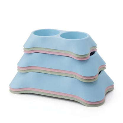 PETBROO LITTLE DOUBLE BOWL