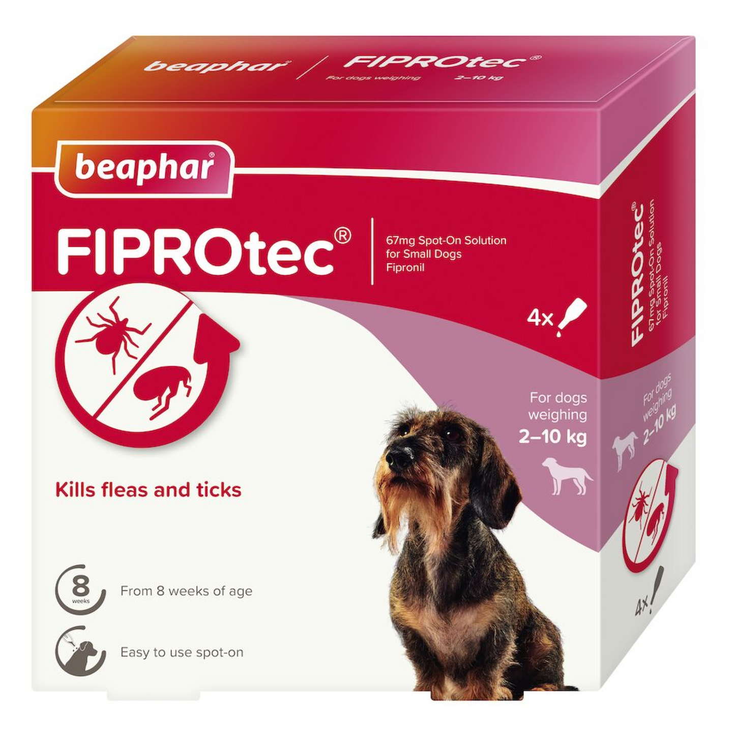 Beaphar Fiprotec for Small Dog 4 Pipettes