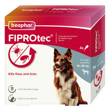 Beaphar Fiprotec for Medium Dog 4 Pipettes