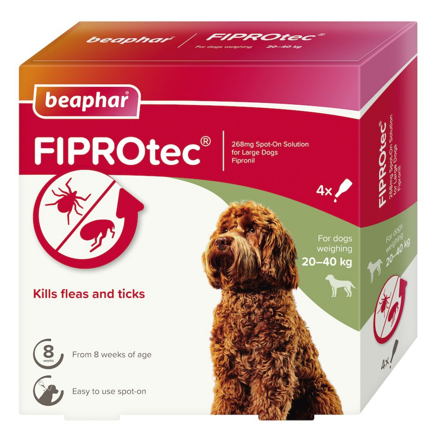Beaphar Fiprotec for Large Dog 4 Pipettes