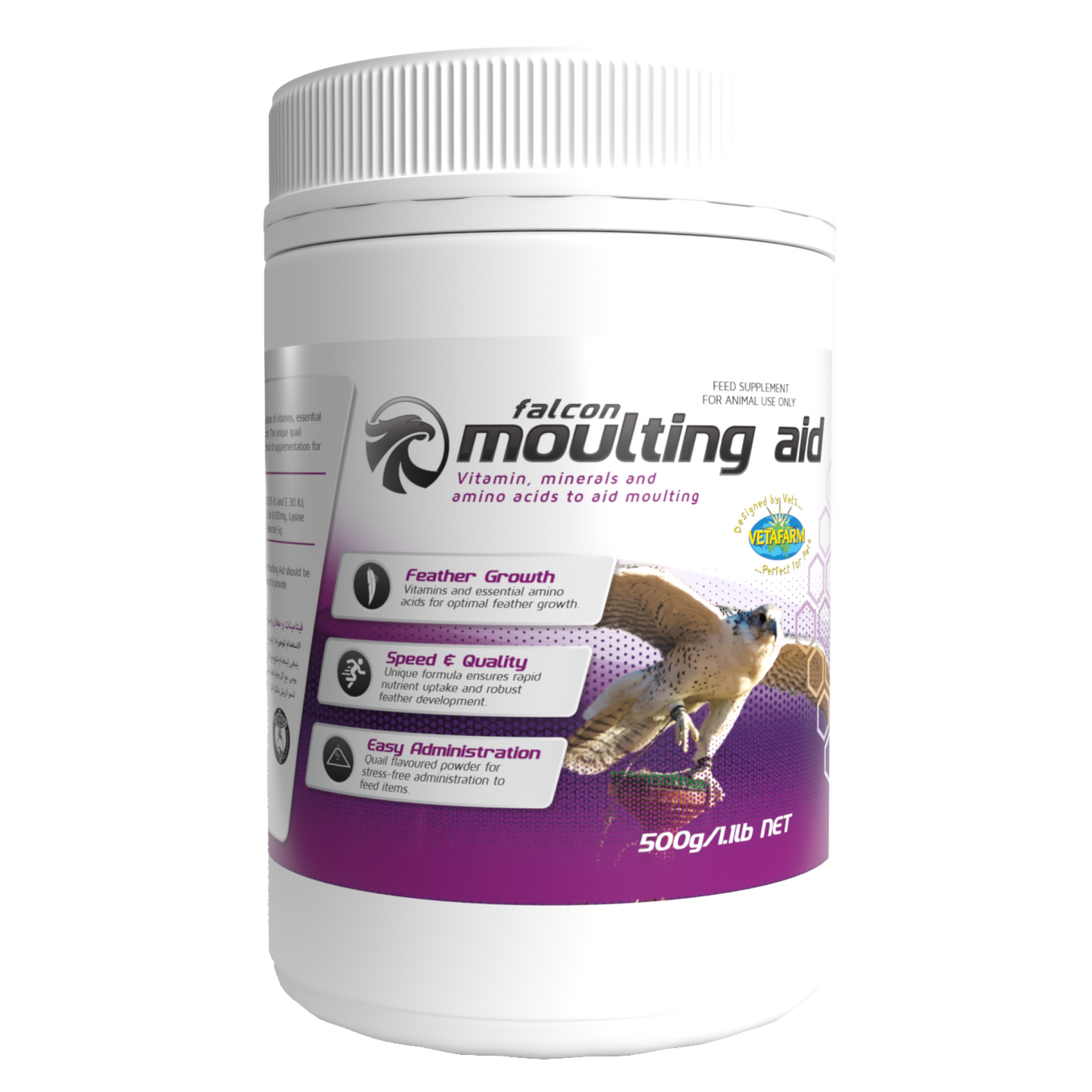 Vetafarm Falcon Moulting Aid Powder Quail 500 g