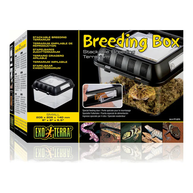 Exo Terra Reptile & Amphibian Breeding Box | Stackable Enclosure | Small