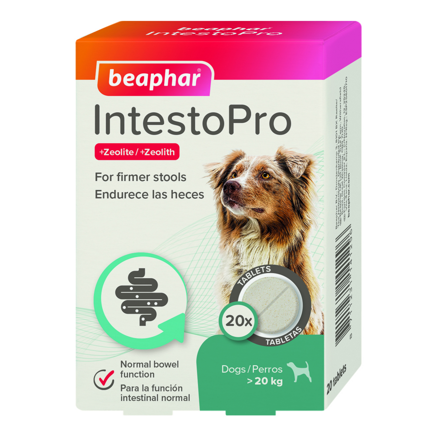 Beaphar IntestoPro Anti Diarrhea Tablet Large Dog 20 tab