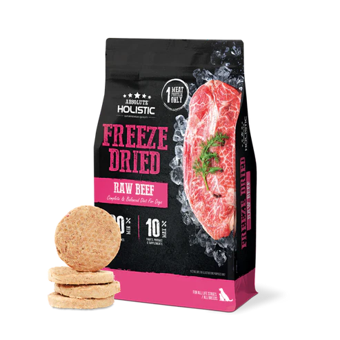 Absolute Holistic Freeze Dried Raw Beef Patty Dry Dog Food - 360G
