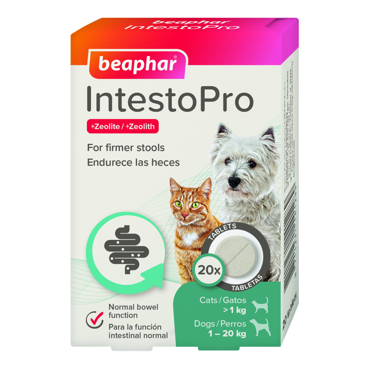 Beaphar IntestoPro Anti Diarrhea Tablet Small Dog & Cat 20 tab