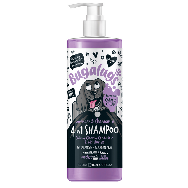 Bugalugs 4in1 Lavender & Chamomile Dog Shampoo - 500ML
