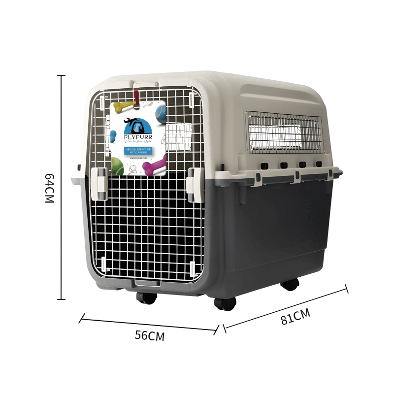 Flyfurr Airline Approved Plastic Pet Transporter - 81*56*64 cm