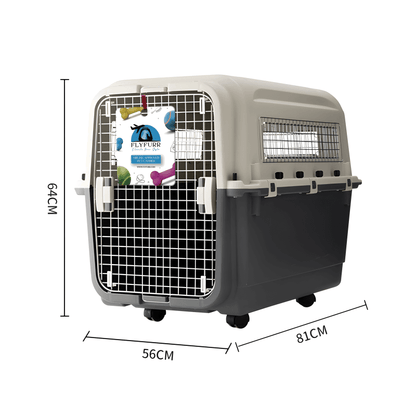 Flyfurr Airline Approved Plastic Pet Transporter - 81*56*64 cm