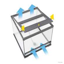 Exo Terra Dart Frog Glass Terrarium | Tropical Amphibian Habitat | 45×45×45 cm