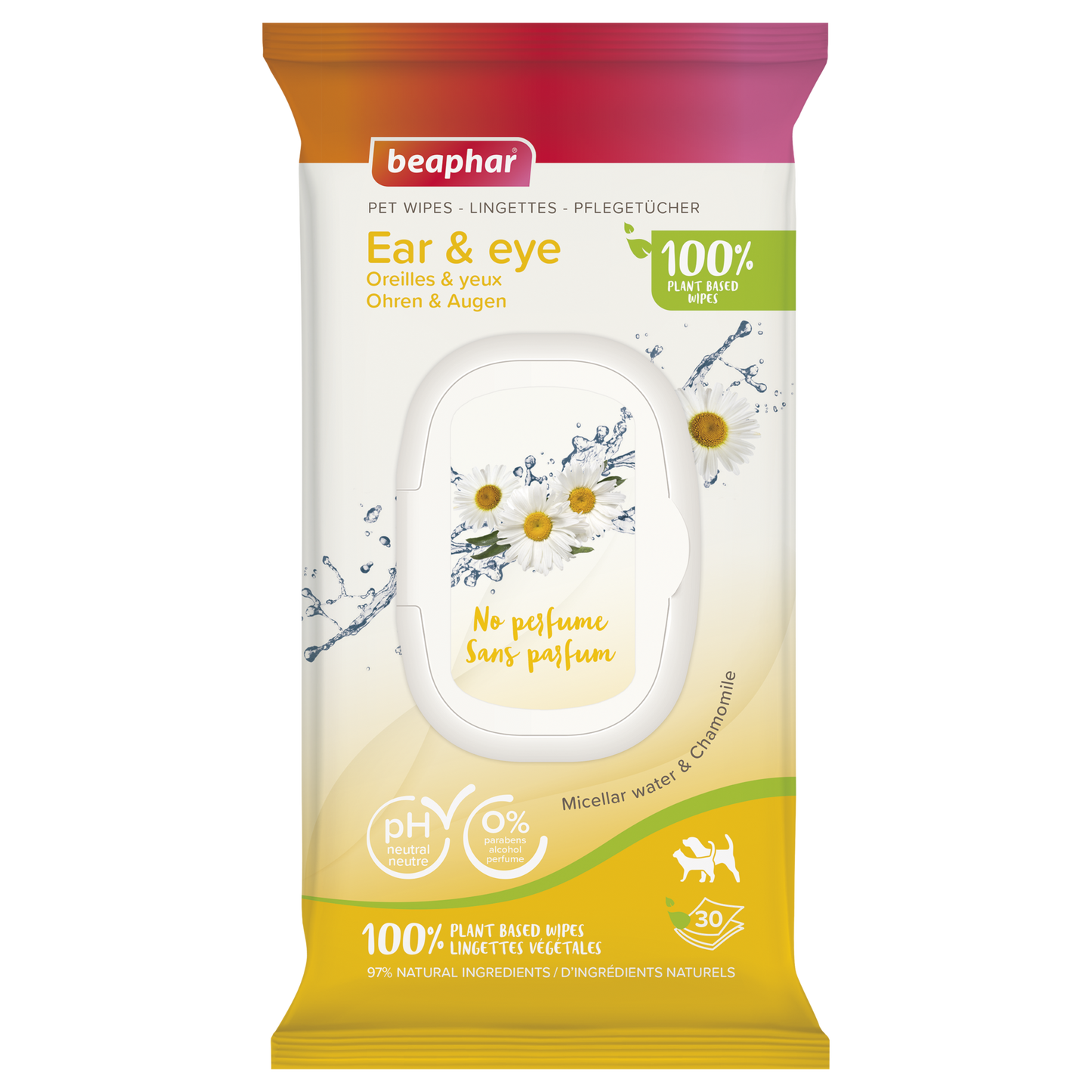 Beaphar Pet Wipes Ear & Eye (30 Wipes)