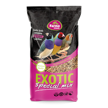 Farma Exotic Mix Bird Food – Premium Complete Feed for Exotic Birds – 20kg