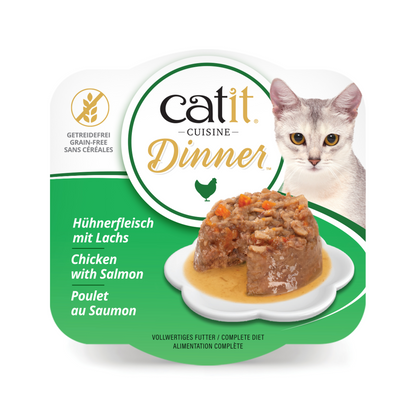 Catit Chicken Dinner, Salmon & Carrot 75 g, 6 pcs/box