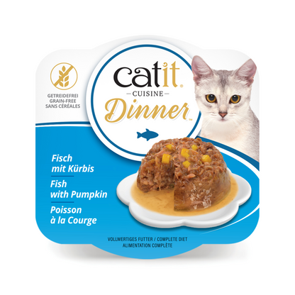 Catit Fish Dinner, Whitefish & Pumpkin 75 g, 6 pcs/box