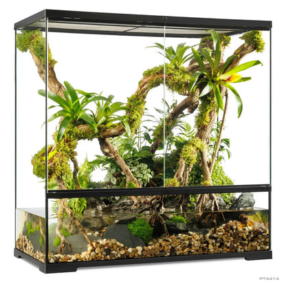 Exo Terra Pro Paludarium Large X-Tall Glass Terrarium 90x45x90cm for Reptiles, Amphibians & Tropical Habitats