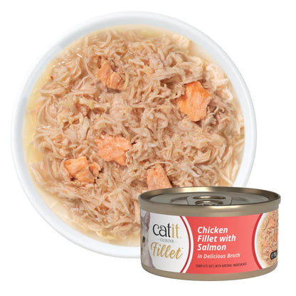 Catit Cuisine Chicken Fillet with Salmon, 12 x 75 g