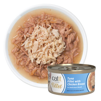 Catit Cuisine Tuna Fillet with Chicken, 12 x 75 g