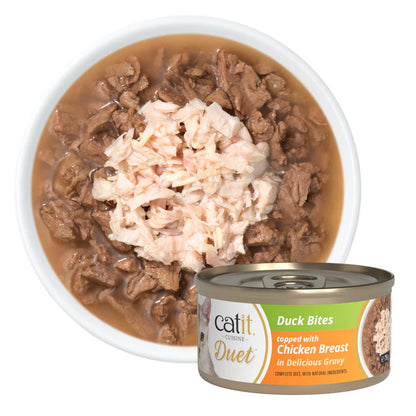 Catit Cuisine Duet, Duck with Chicken, 12 x 75 g