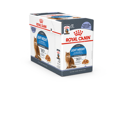 Royal Canin Light Weight Care Jelly Wet Cat Food for Adult Cats 85g x12 Pouches