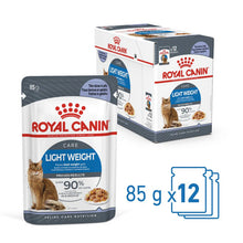 Royal Canin Light Weight Care Jelly Wet Cat Food for Adult Cats 85g x12 Pouches