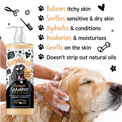 Bugalugs Oatmeal with Coconut & Lime Dog Shampoo - 500ML