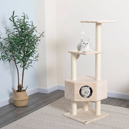 Go Pet Club 51" Cat Tree CondoOverall Size : 19"L x 19"W x 51"H