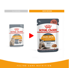 Royal Canin Feline Care Nutrition Hair & Skin Gravy (Wet Food - Pouches) 12 x 85 g