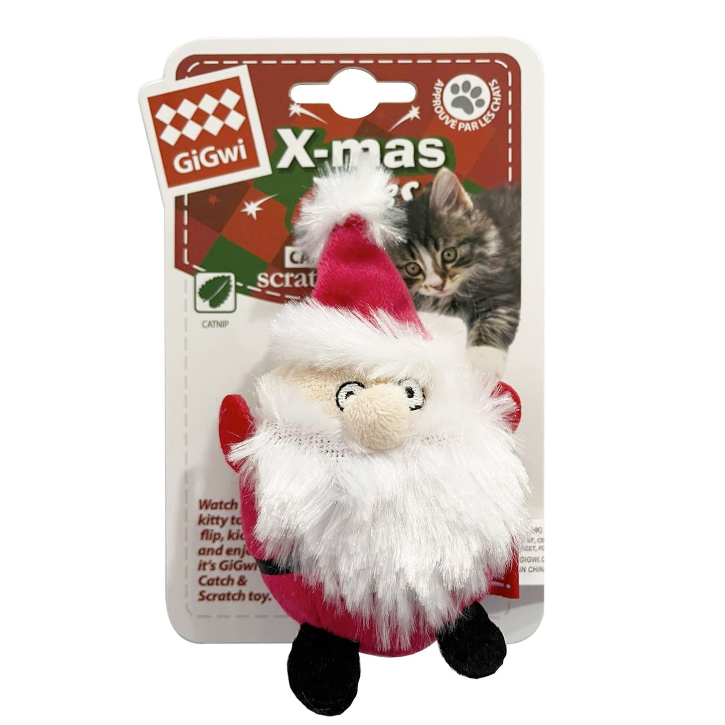 حكايات GiGwi X-mas سانتا كلوز مع النعناع البري بالداخل