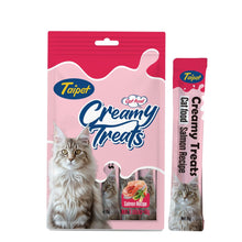 Taipet Cat Creamy Treats Salmon Flavor 15gx5pcs(Box contains 12pcs)