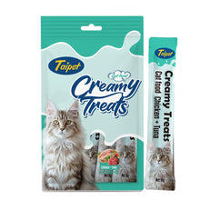 Taipet Cat Creamy Treats Chicken & Tuna Flavor 15gx5pcs(Box contains 12pcs)