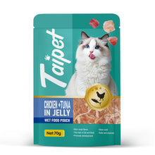 Taipet Cat Wet Food Pouch Chicken & Tuna in Jelly-70g(Box contains 12pcs)