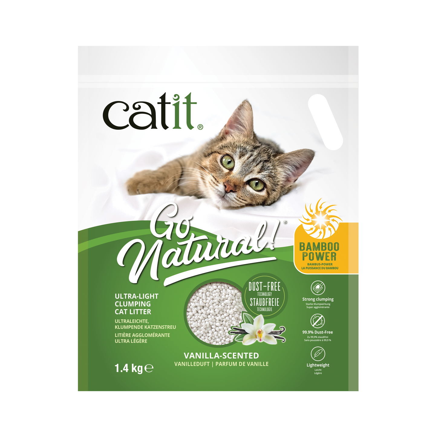 Catit Go Natural! Bamboo Clumping Cat Litter 1.4 kg